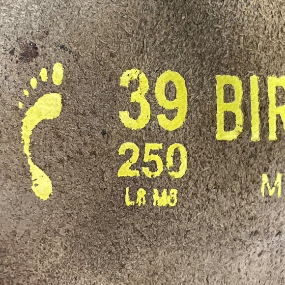 Birkenstock Women’s Metallic Silver Strap & Cork Sole Gizeh Sandals Size US 8 - Picture 5 of 9